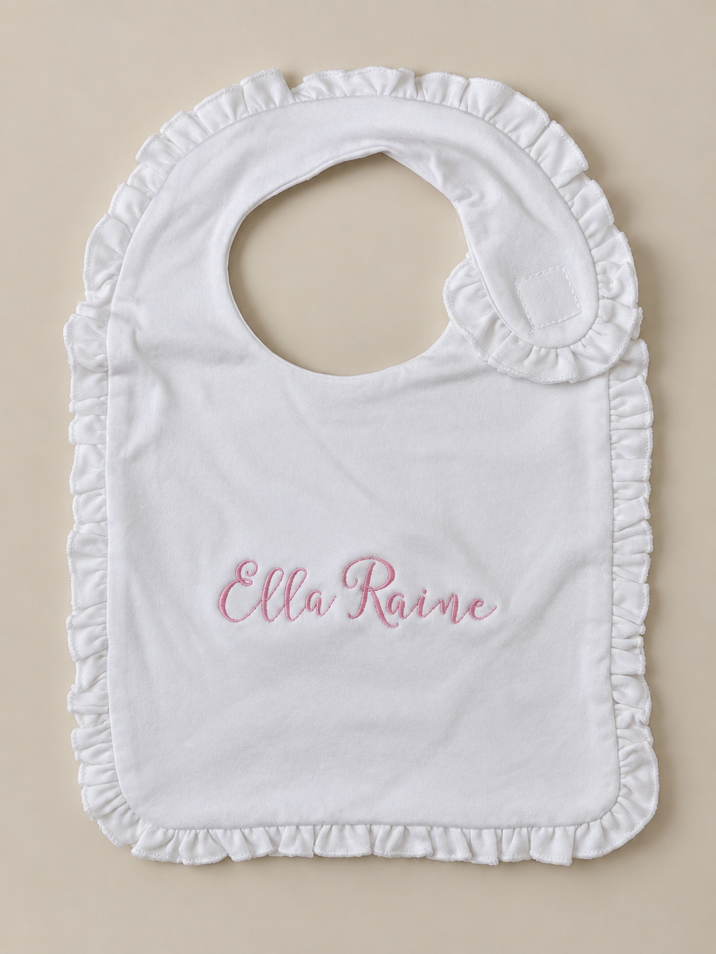 Personalized Ruffle Bib