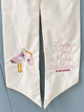 Baby Announcement Wreath Sash