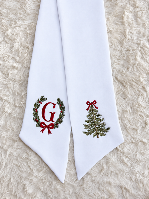 Christmas Wreath Sash